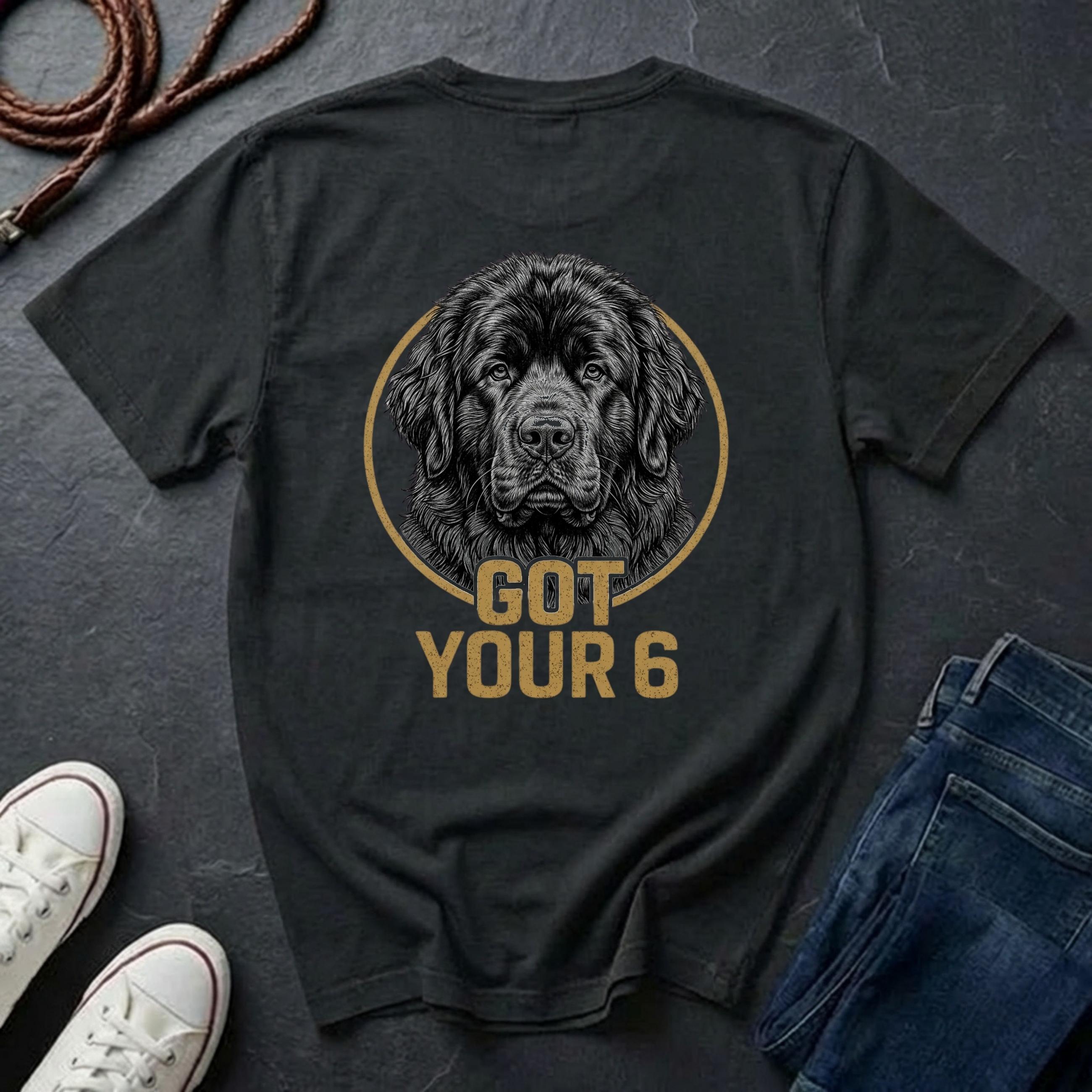 Newfoundland Shirt | Got Your 6 Back Print Tee | Newfoundland Mom Gift | Newfy Lover Tee | Ships to US CA UK AU