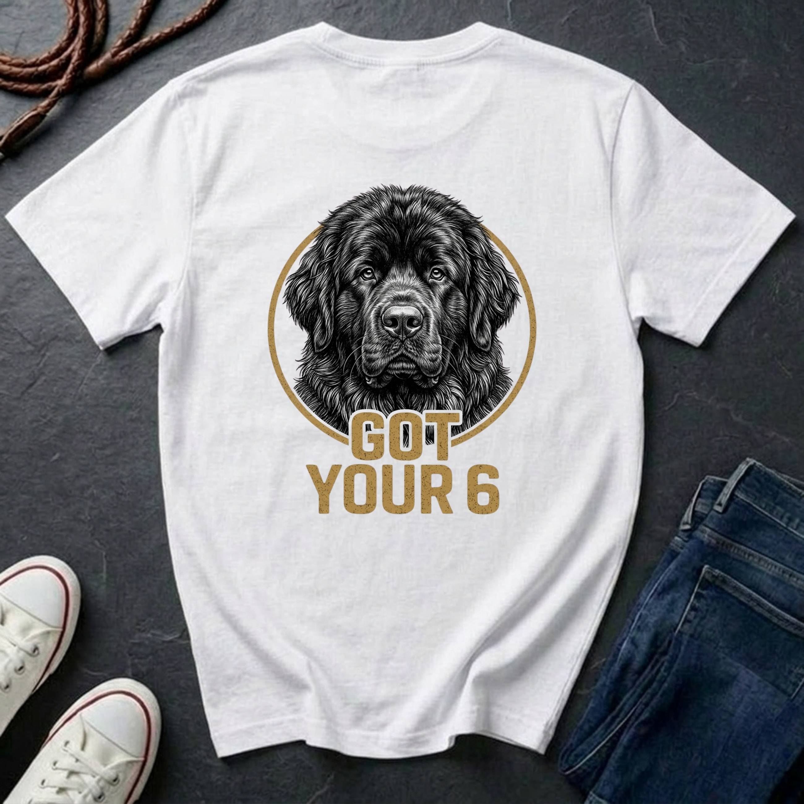 Newfoundland Shirt | Got Your 6 Back Print Tee | Newfoundland Mom Gift | Newfy Lover Tee | Ships to US CA UK AU