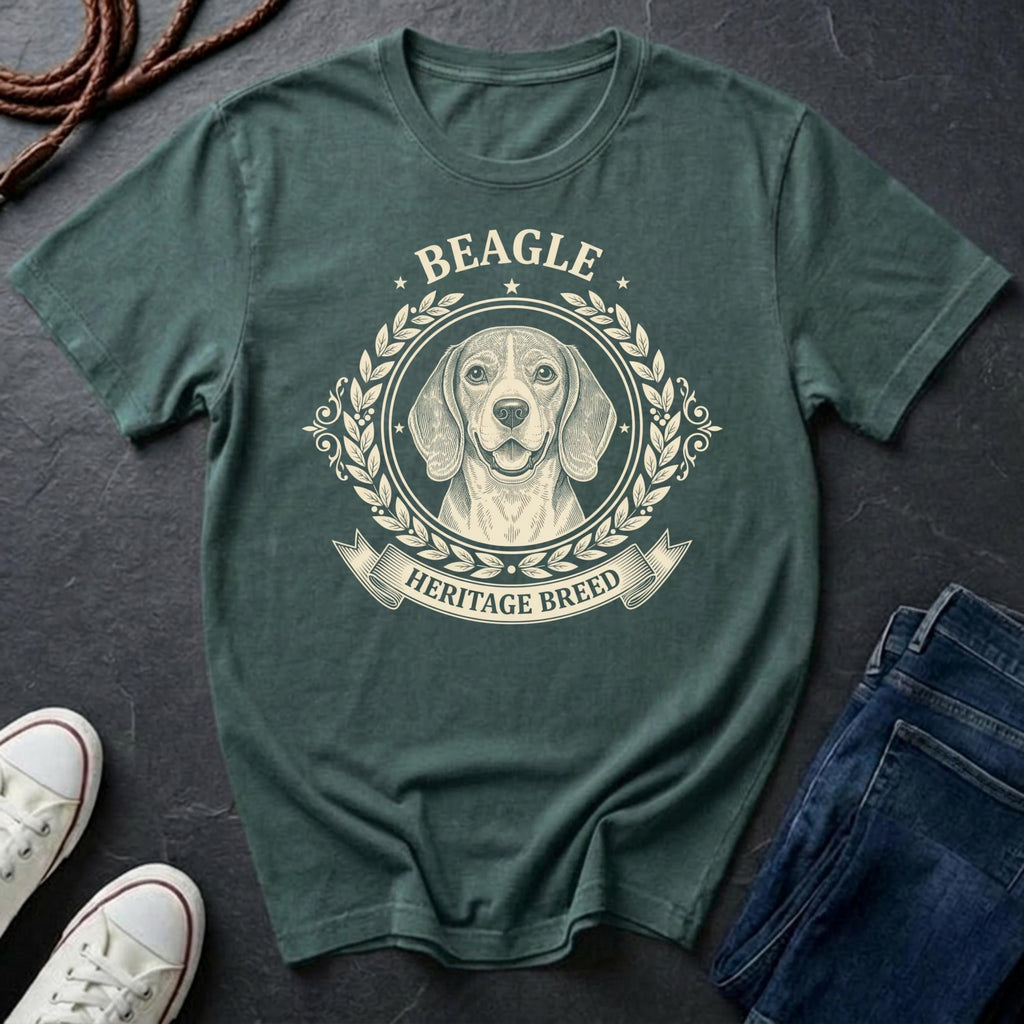 Beagle Shirt | Heritage Breed Back Print Tee | Beagle Mom Gift | Beagle Lover Tee | Ships to US CA UK AU