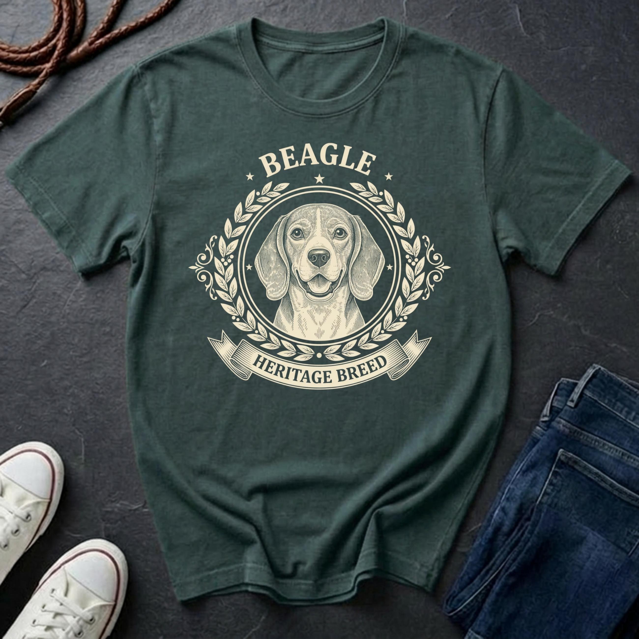 Beagle Shirt | Heritage Breed Back Print Tee | Beagle Mom Gift | Beagle Lover Tee | Ships to US CA UK AU