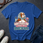 Cavalier King Charles Spaniel Snood V-Neck Shirt — Don't Make Me Take My Snood Off — Gildan Softstyle